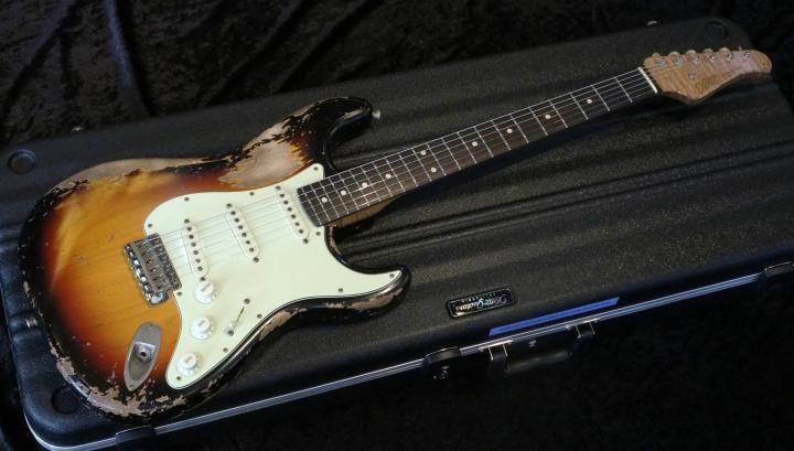 Xotic XSC-1 3-Tone Burst, Super Heavy Aged, 