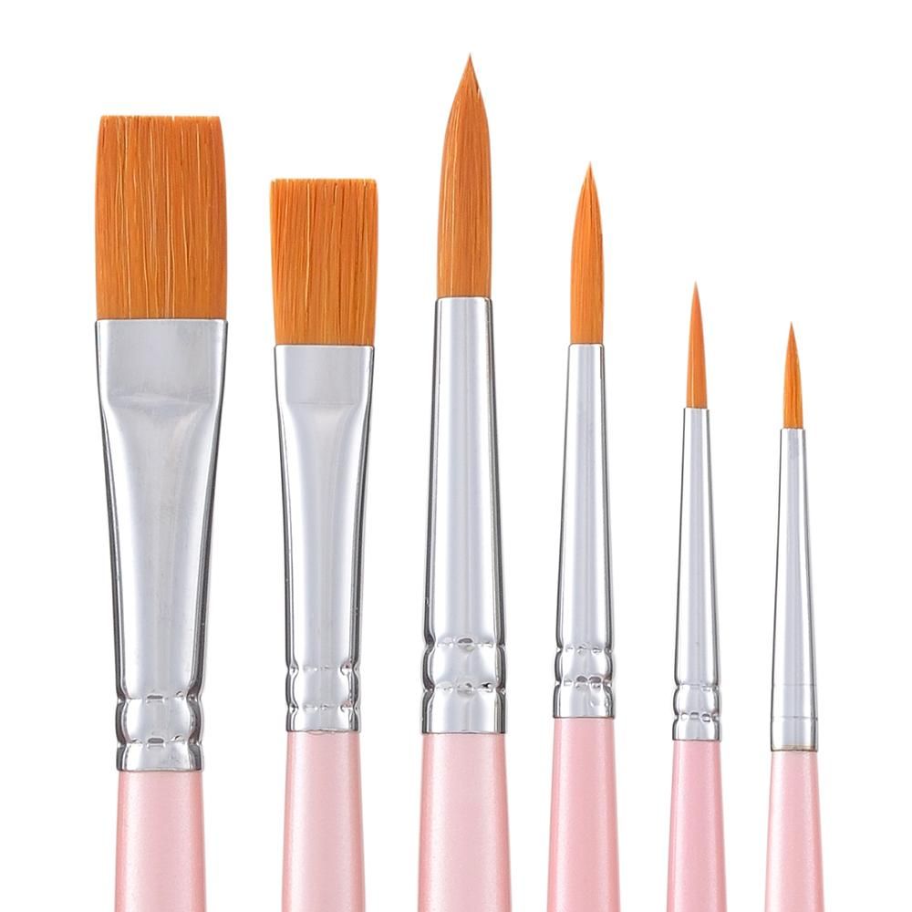 画筆セット 水彩・アクリル用筆 6本組 NA-1