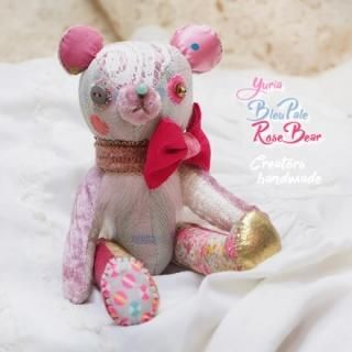 ベア ハンドメイド ぬいぐるみ【ビューローズ vieux rose 】～ yuria手芸店
