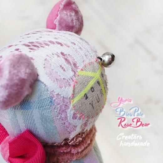 ベア ハンドメイド ぬいぐるみ【ビューローズ vieux rose 】～ yuria手芸店