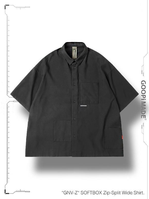 GOOPiMADE - グーピーメイド - “GNV-Z“ SOFTBOX Zip-Split Wide Shirt