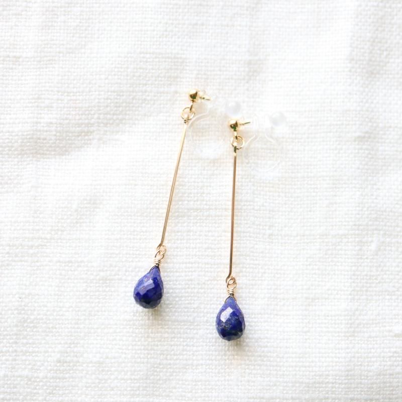 minikin]14kgf/ barラピスラズリピアス