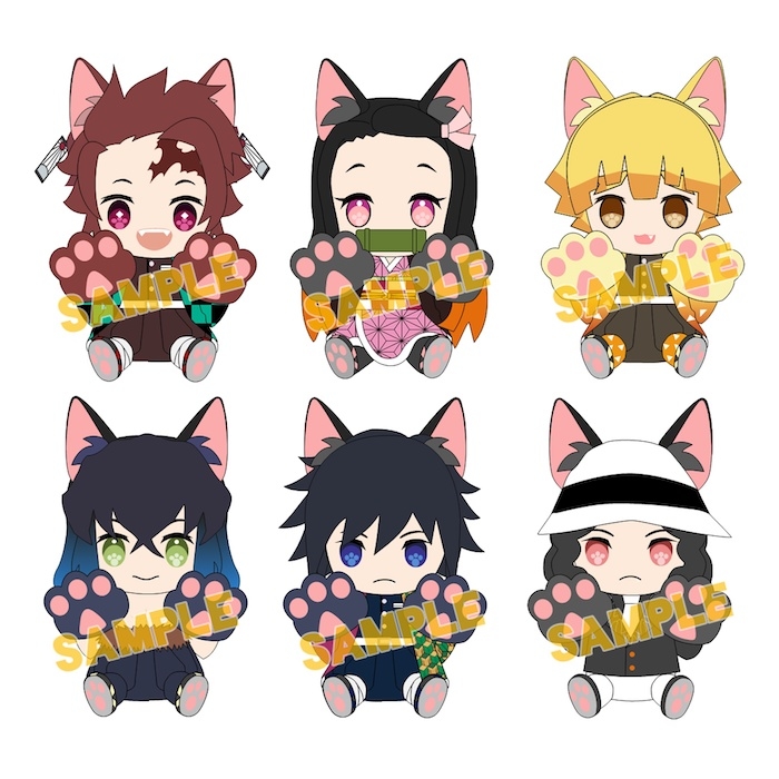 鬼滅の刃』猫型のぬいぐるみが「にゃふぉるめ」シリーズに登場