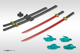 壽屋○MSG 冷兵器組透明Ver.(武士刀尖盾)＃MW102