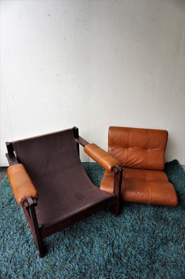 1960-70's ヴィンテージ レザー シングルソファ - アンティーク