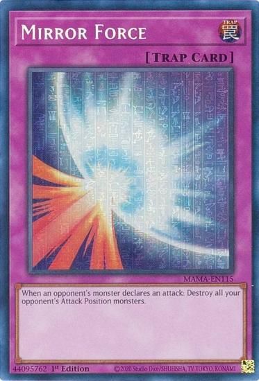 極美品 ② 聖なるバリアーミラーフォースー パラレル】初期 遊戯王 Vol