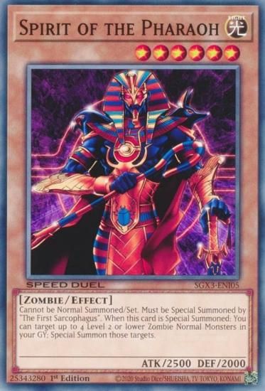 遊戯王 SGX3-ENI05 スピリッツ・オブ・ファラオ Spirit of the Pharaoh