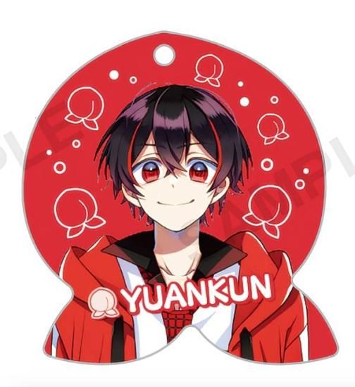 ゆあんくん】 カラフルピーチ ジュエルアクリルストラップ - トレカ