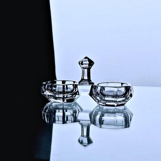 輝くオールドバカラ クリスタルカットの調味料入れ【1916年カタログ