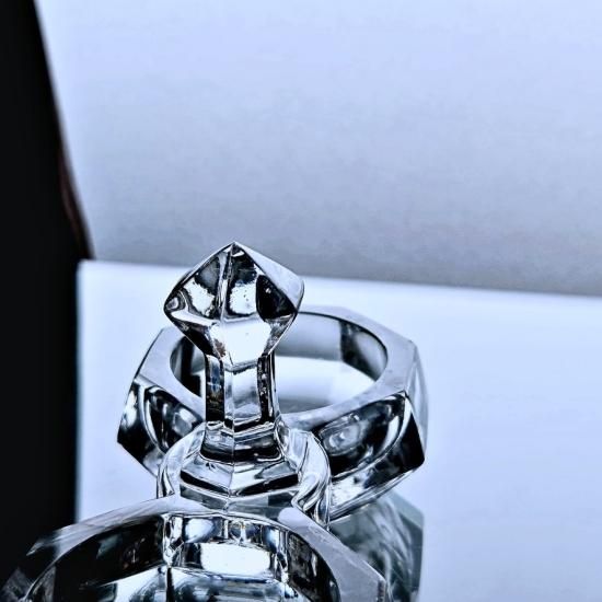 輝くオールドバカラ クリスタルカットの調味料入れ【1916年カタログ