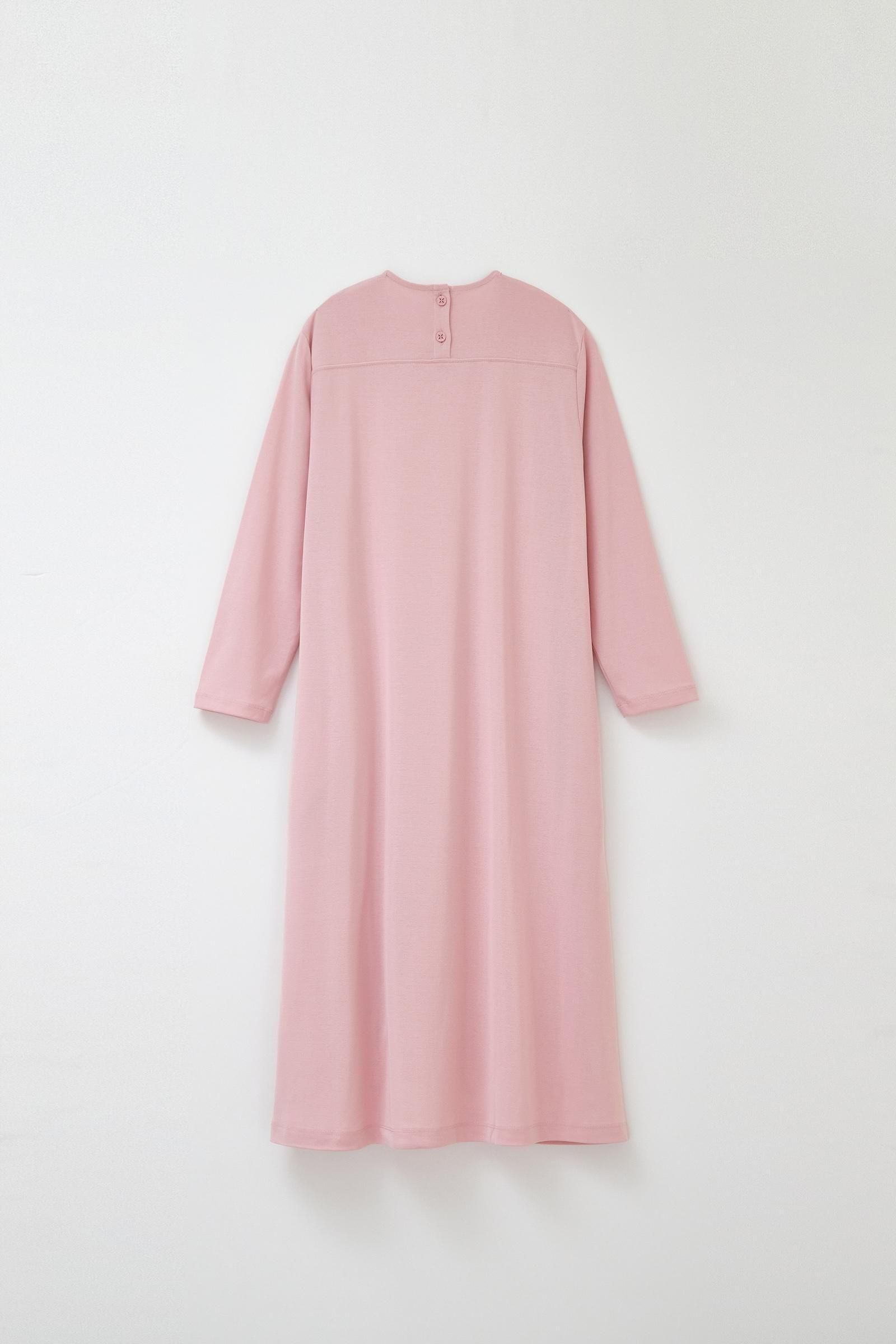 STRETCH COTTON ONEPIECE PINK - EIKOFUL