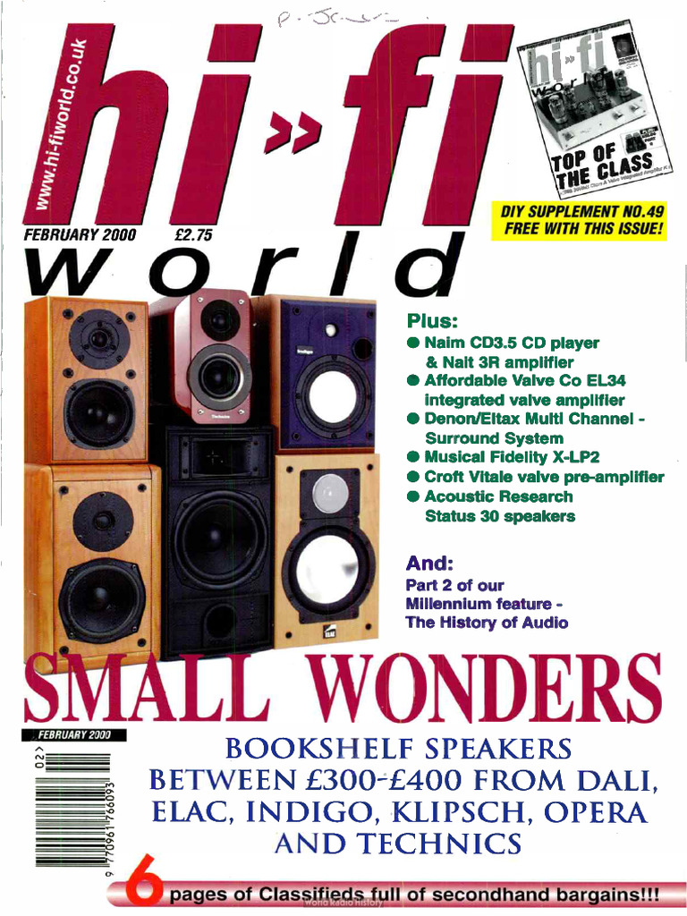 Hi Fi World 2000 02 | PDF | Loudspeaker | Electronics
