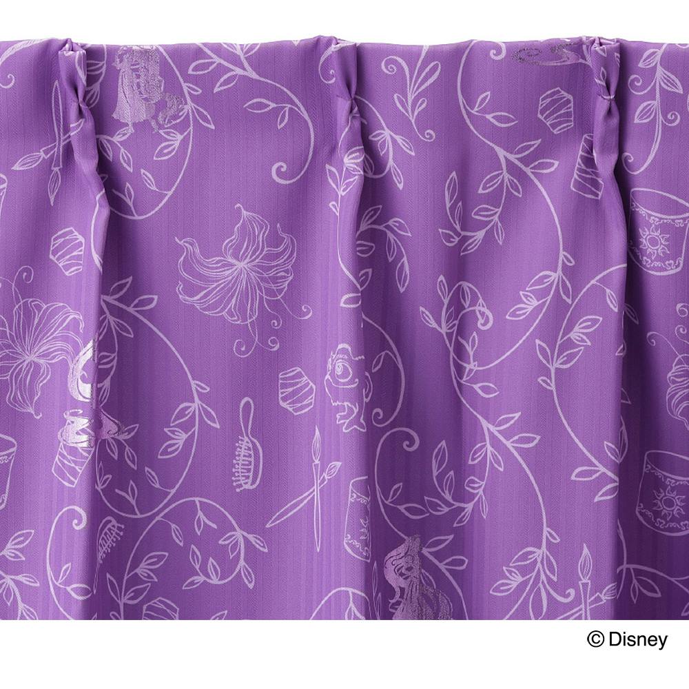 ディズニー カーテン ラプンツェル 100×200cm 2枚組 洗濯OK 形状記憶