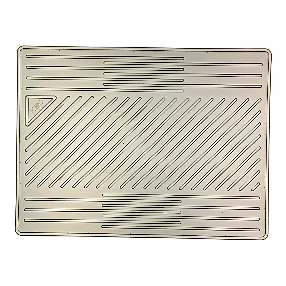 カインズ 洗えるフラットマット フロント用 スモーク 幅45cm×長さ60cm