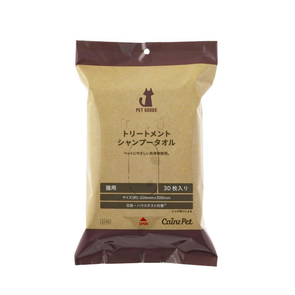 Pet'sOne トリートメントシャンプータオル 猫用 30枚 | ペット用品（犬