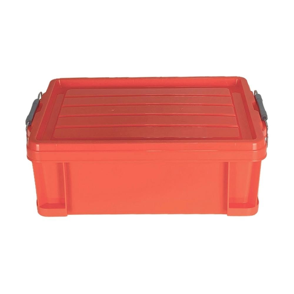 KUROCKER'S 衝撃に強く、丈夫で軽い ふた付きコンテナ オレンジ ＃45