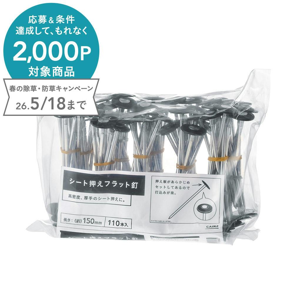 カインズ シート押えフラット釘 150mm 110本 | 被覆資材 通販