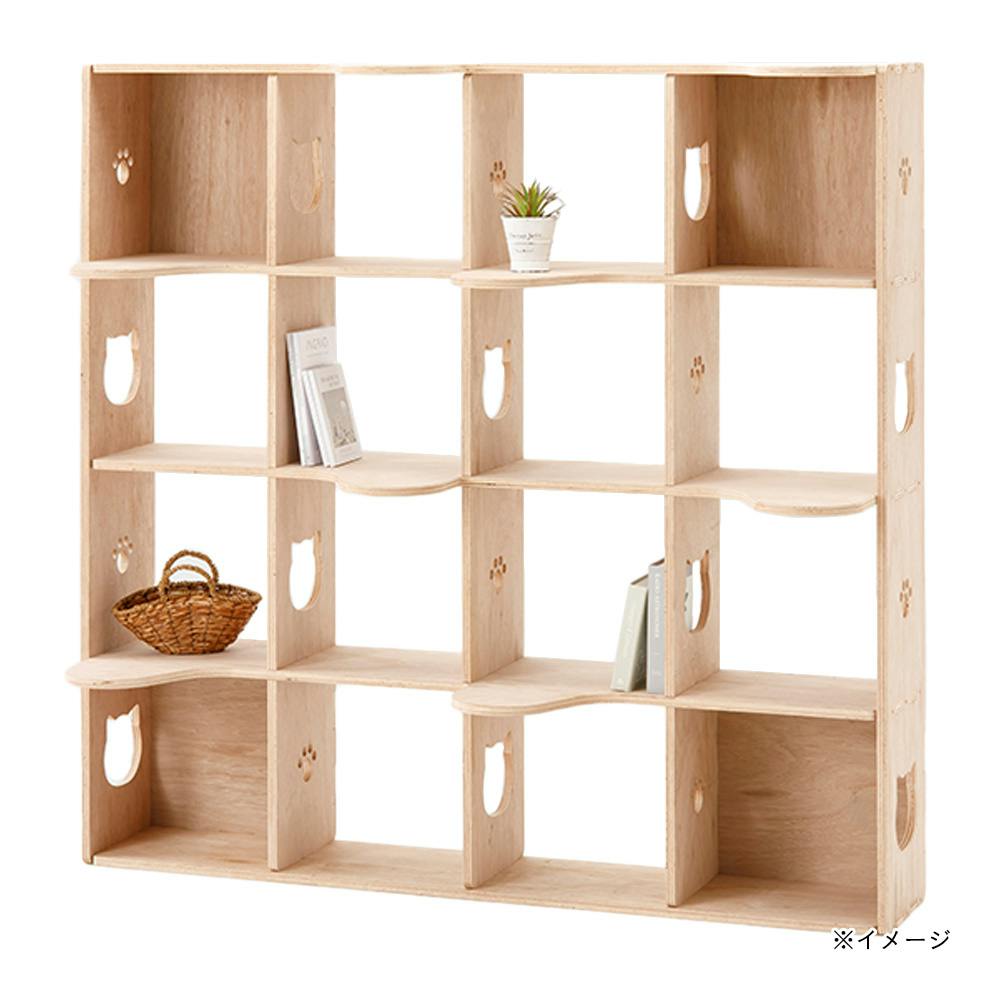 CDM】ねこのアパートシェルフ L(ラワン)【別送品】 | ペット用品（猫
