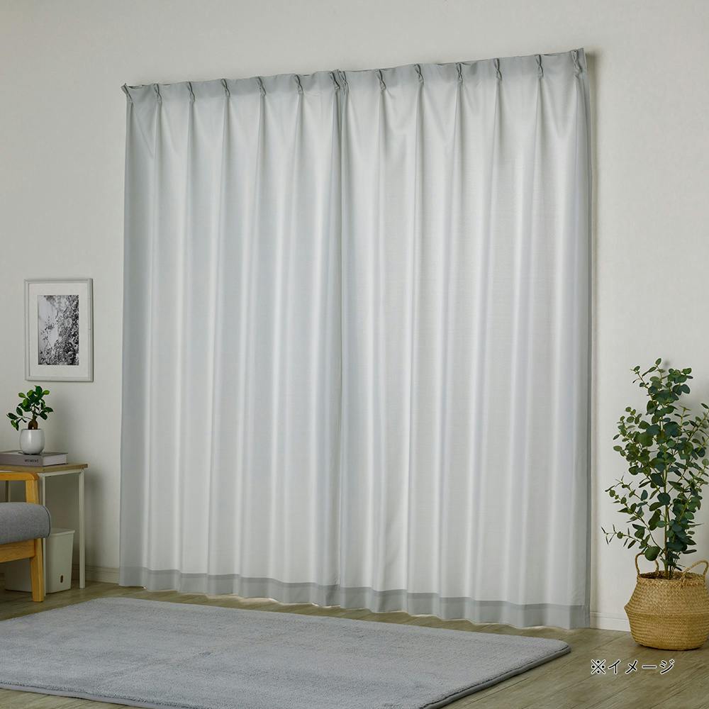 4枚組カーテン スポット ホワイト 幅100×丈200cm | カーテン・カーテン