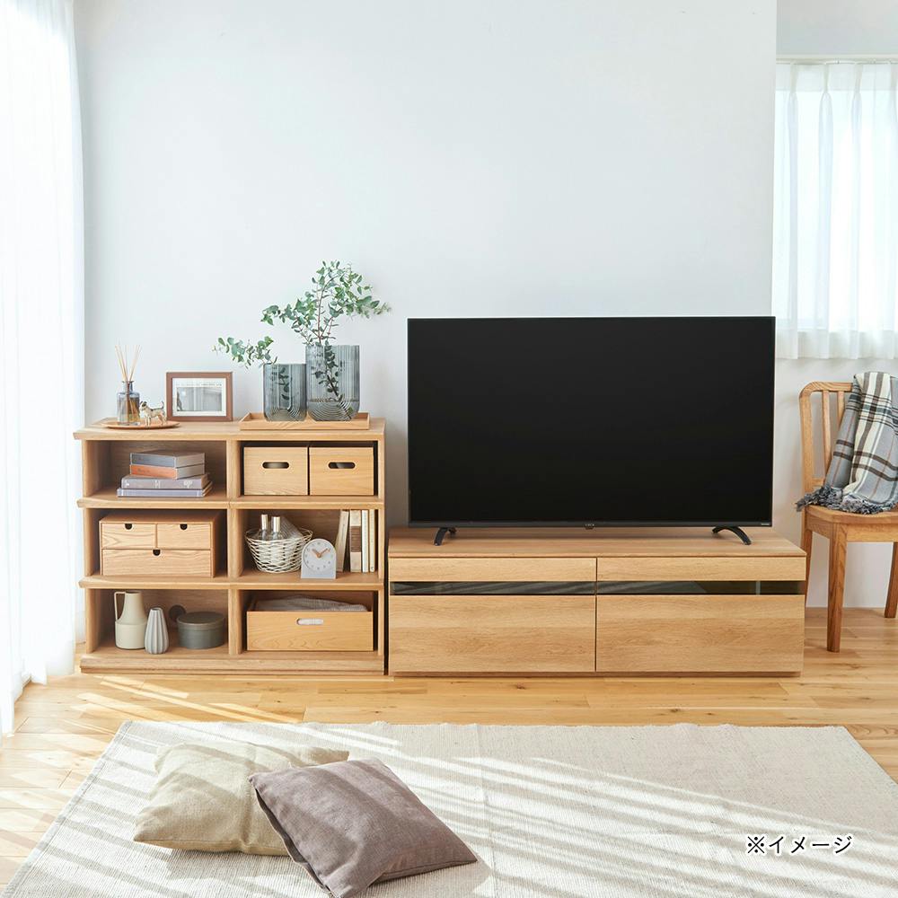 ナチュリカ テレビ台 ナチュラルブラウン NTU-3512HNA 幅120cm 高さ