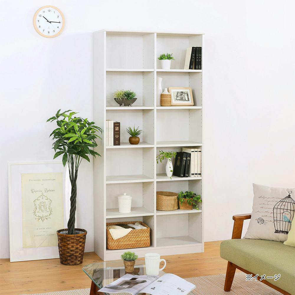 書棚 ベスターナ BTN-1888 WH 【別送品】 | 本棚・書棚・ブック