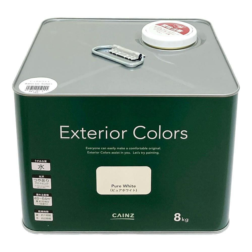 カインズ エクステリアカラーズ ピュアホワイト 8kg | ペンキ（塗料