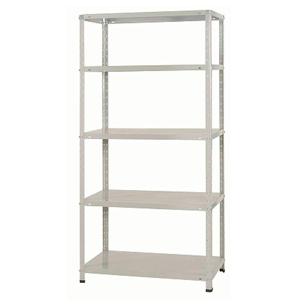 送料無料】キタジマ スチールラック KTラック ホワイトグレー 5段 KT-1