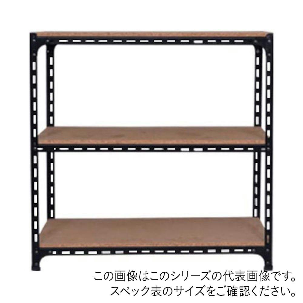 送料無料】キタジマ アングル棚 ブラック AD-22-2-B 横幅45×奥行45×高