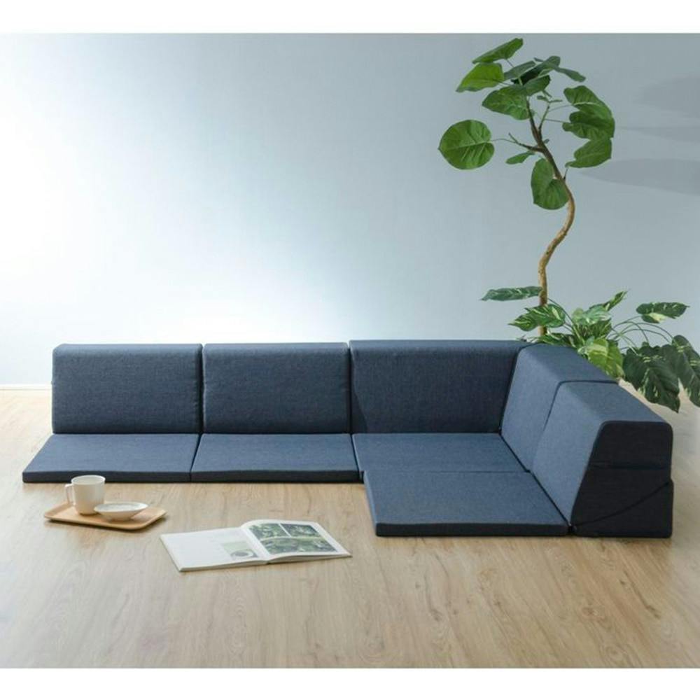 オンライン限定】コーナーソファー 4点セット A821-626BL【別送品