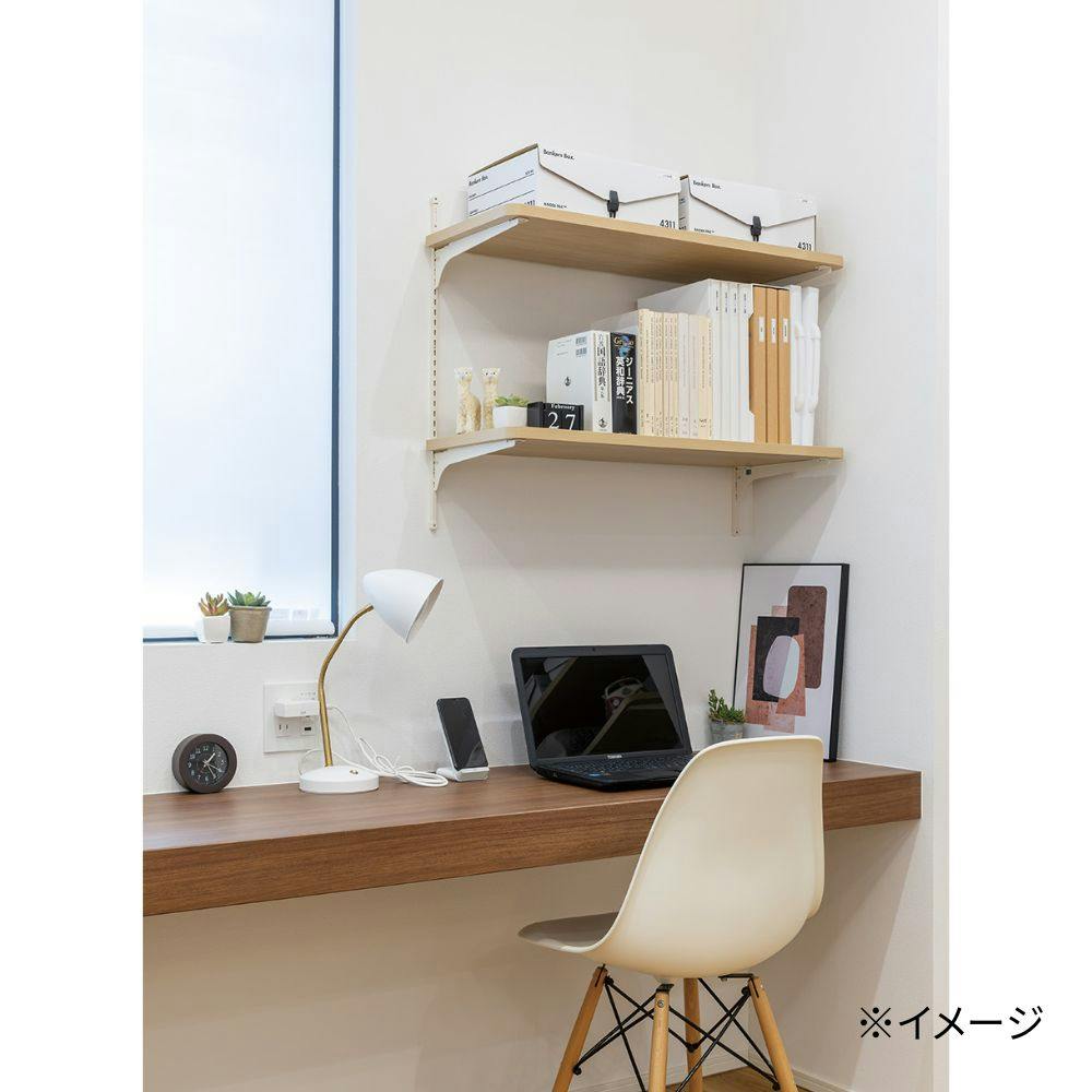 可動棚セットBタイプ 2段 奥行300mm シェルホワイト JTCKTB2D3-W-LW