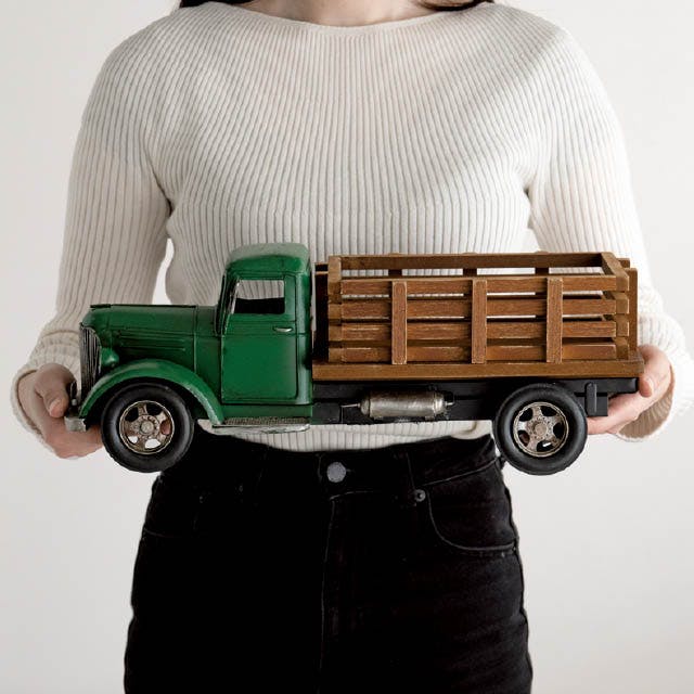 ヘッズ 雑貨－インテリア W420×D150×H160mm インテリアブリキトラック