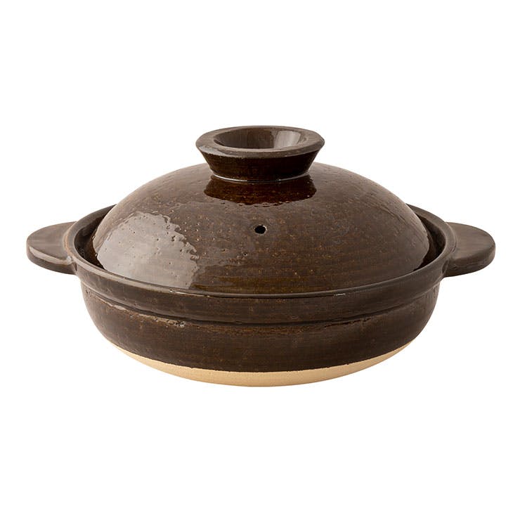 長谷園 伊賀土鍋 大 2700ml 3～5人用 ガス火専用 長谷製陶【土鍋 卓上