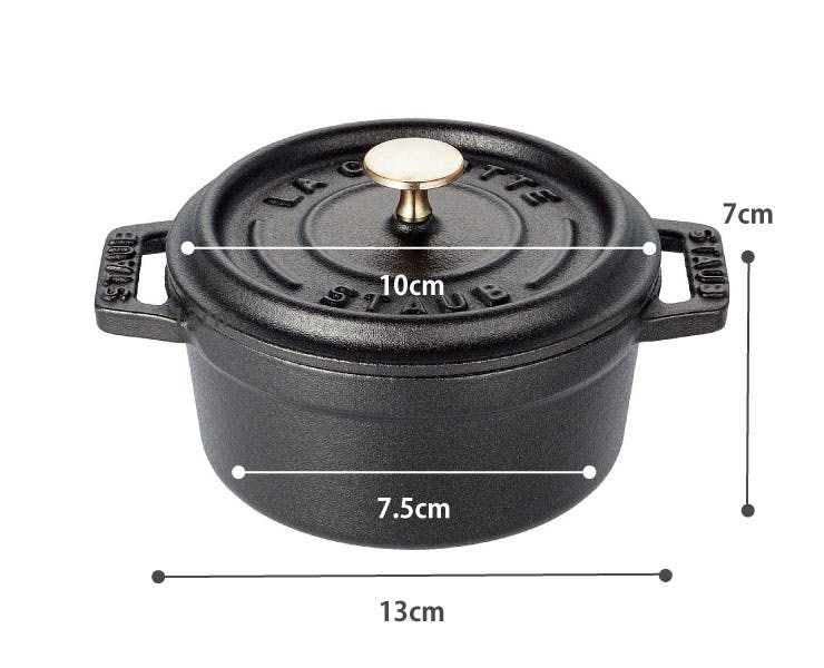ストウブ ピコ ココット ラウンド 10cm 250ml IH対応 staub【鋳物 両手