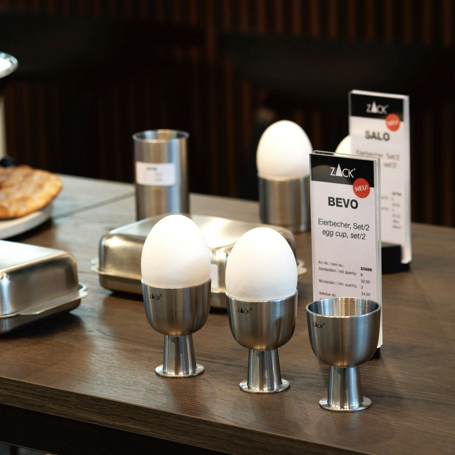 エッグカップ 2個入｜ZACK 20886 BEVO エッグスタンド 卵立て 卵入れ