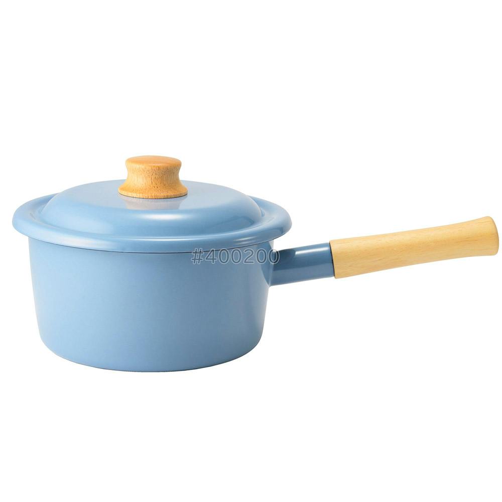 富士ホーロー コットンプラス 18cmソースパン 蓋付き ガス火 IH対応