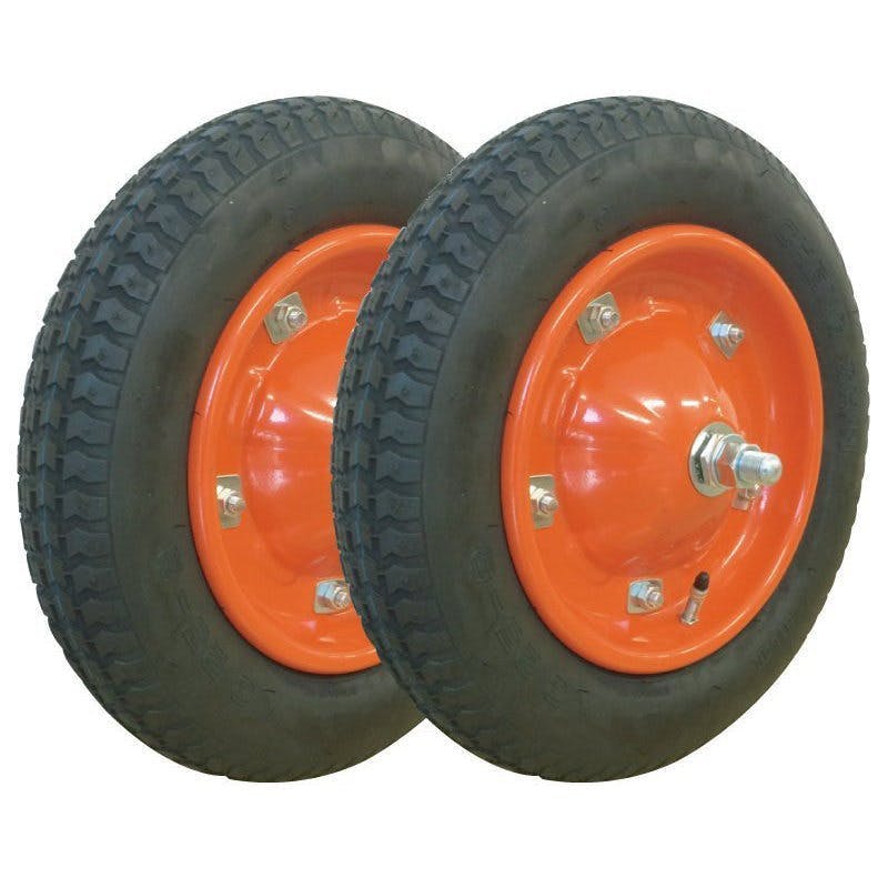 ﾁｪﾝｼﾝ3.25-8/13x3(325-8/13x3）タチホSET 一輪車・ねこ車用タイヤ