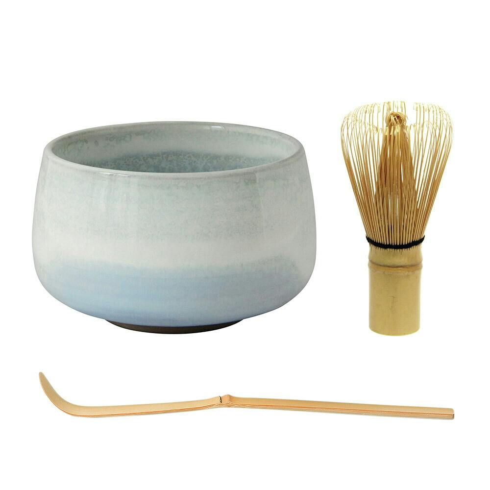 お抹茶 3点セット 波佐見焼 藍花【抹茶椀 お茶碗 器 抹茶 和食器 食器