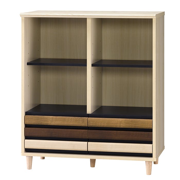 フリーラック オープンラック 収納棚 木製 おしゃれ 可動棚 収納 本棚