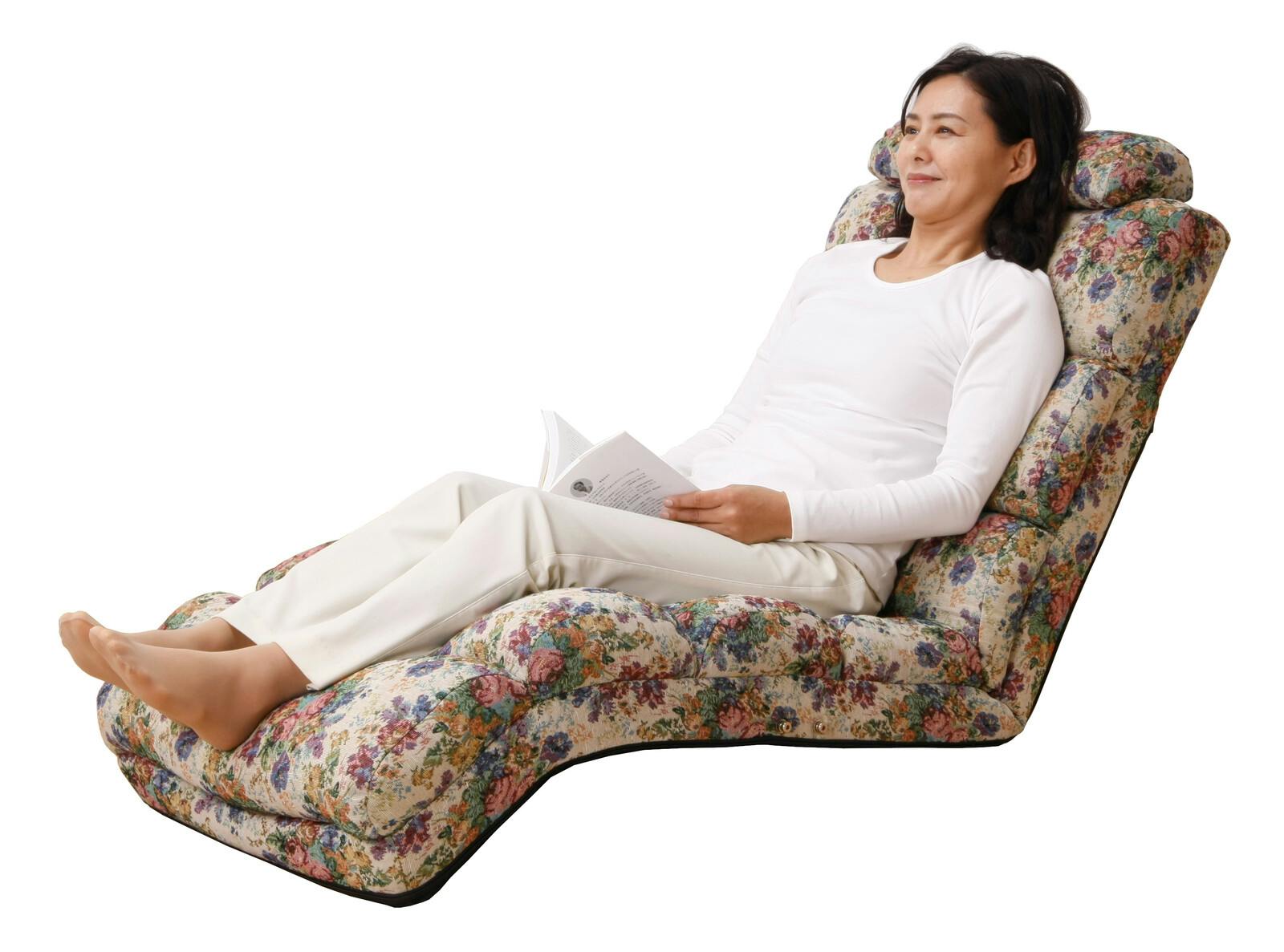 ふかふかリラックスチェアDX 【肘なし】【ゴブラン】 【送料込み