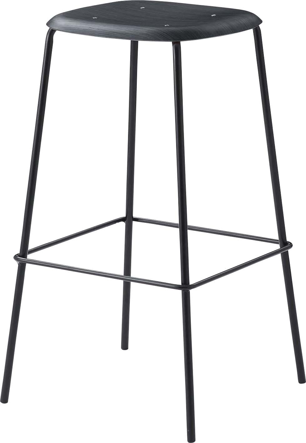 Room Essence ハイスツール W43×D43×H74.5 ブラック 完成品 スツール