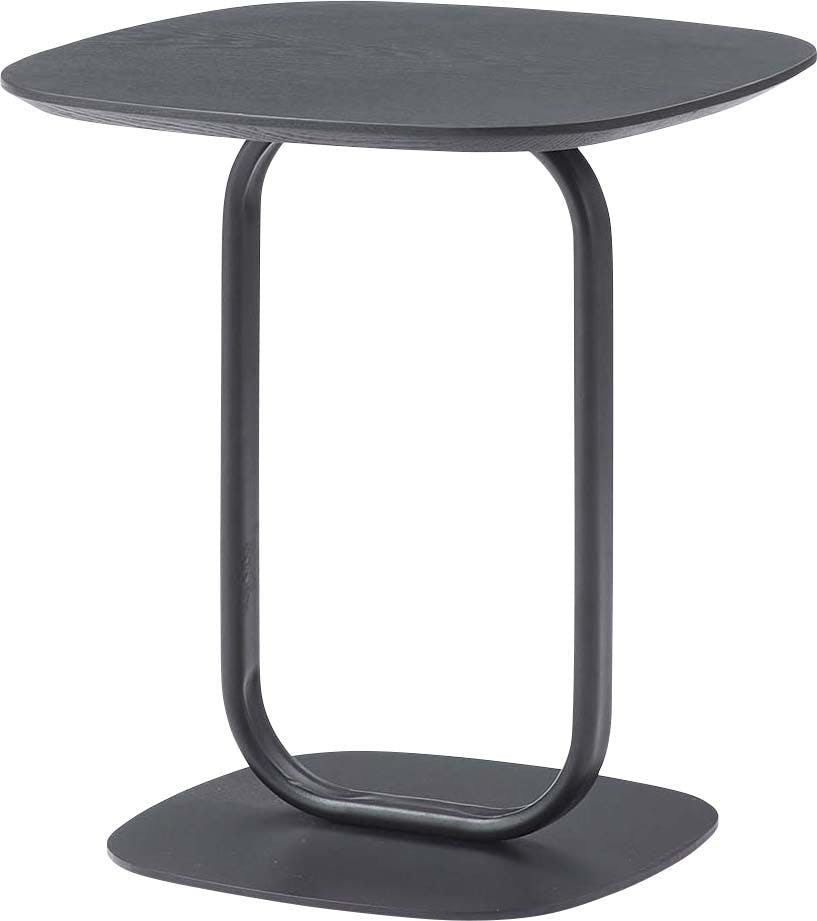 Room Essence サイドテーブル W40×D40×H45 ブラック 組立式 机 ナイト