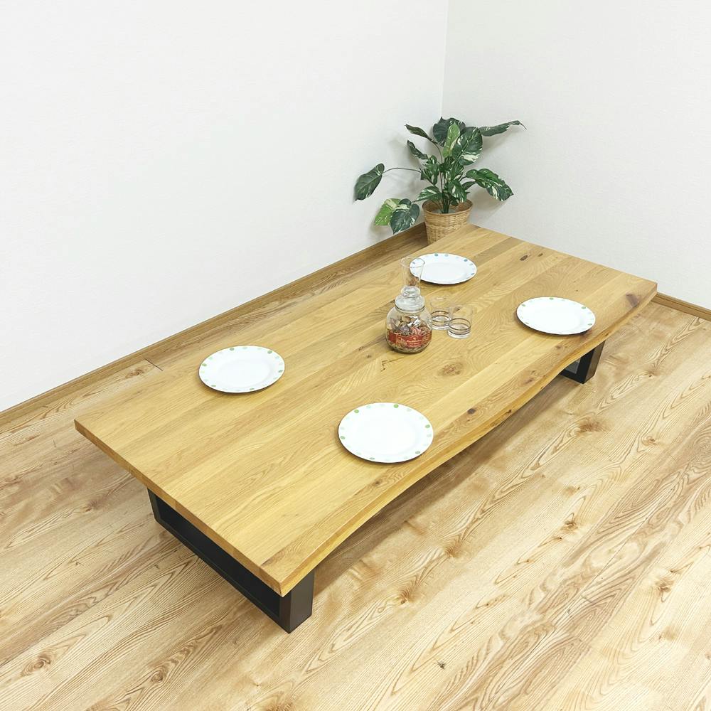 後藤家具 一枚板風座卓テーブル！幅180cmタイプ！ 4570133301535 軒先