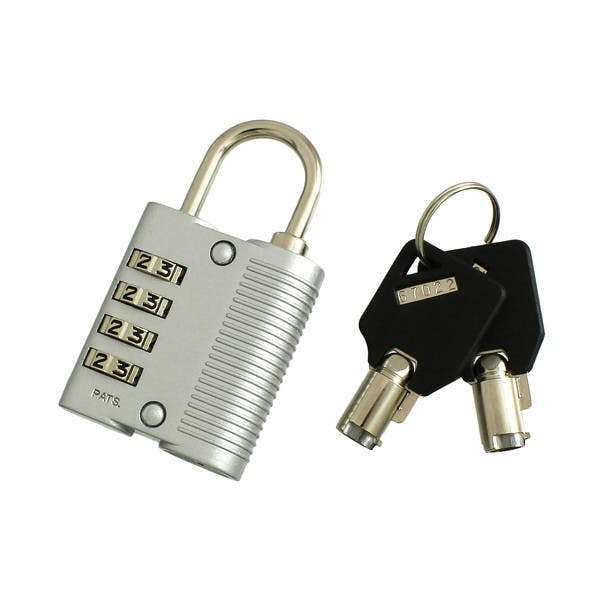 ハイロジック G-226 鍵付4段文字合セ錠35mm 2本キー 1個入(CDC)【別送