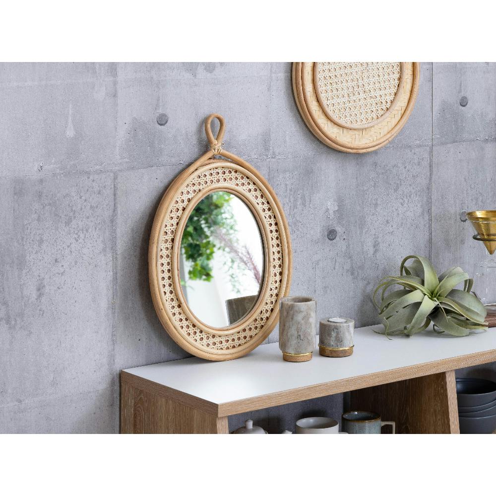 関家具 nora. ミラー ラケッツ 楕円型 壁掛けミラー 410570(配送方法