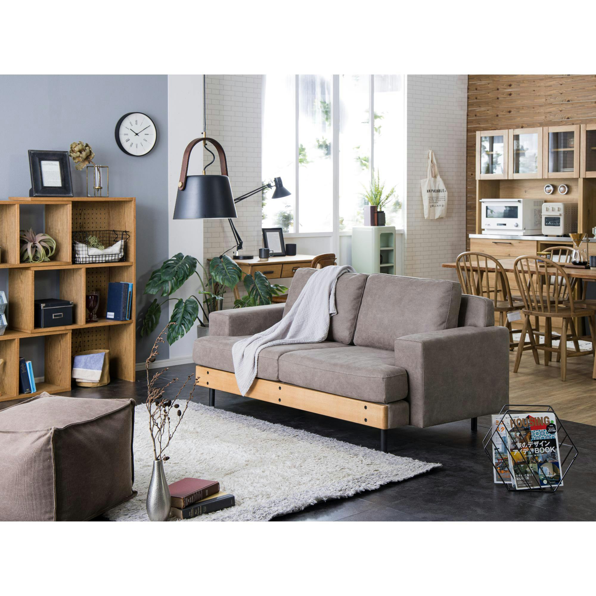 nora. ソファー バスク PLT112 ヨーロピアンGY 2人掛け ソファ 二人