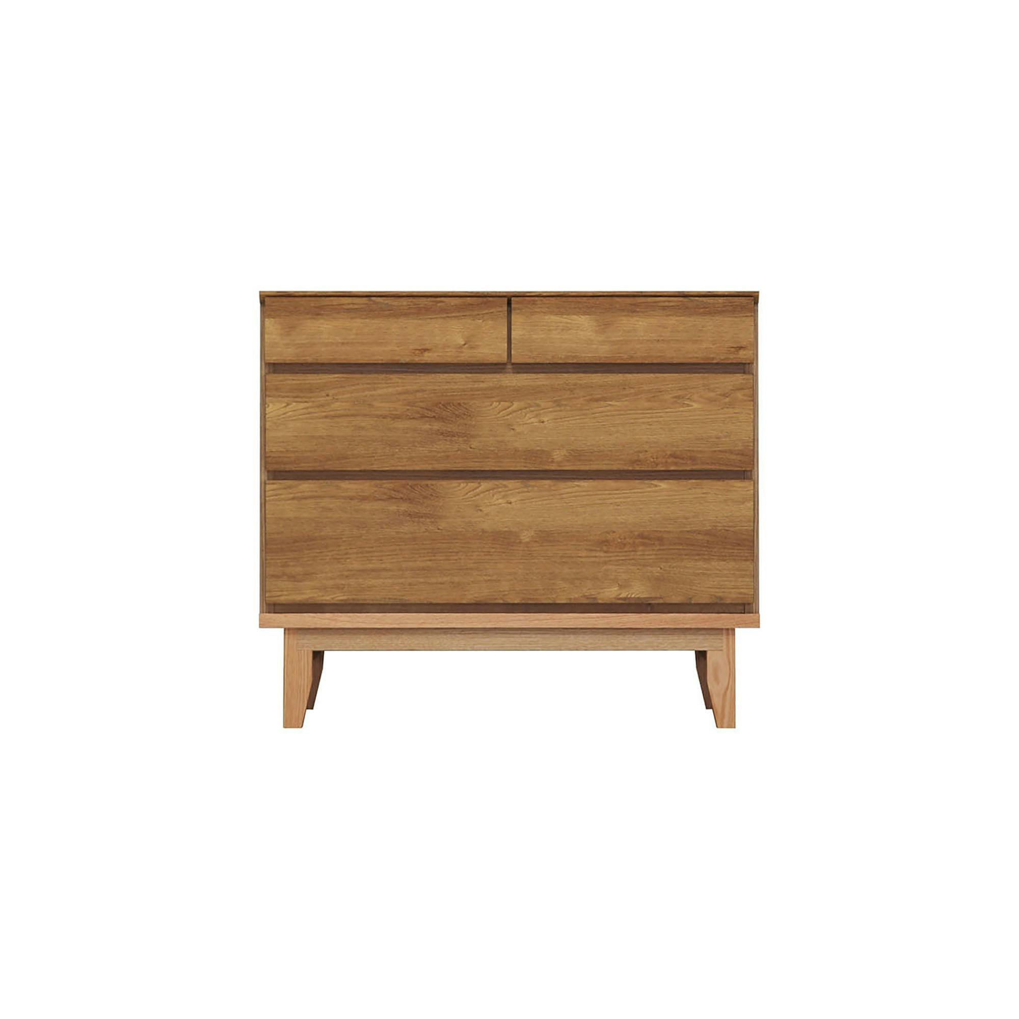 oka ローチェスト ラムジー 幅90cm 3段 オーク タンス 収納家具