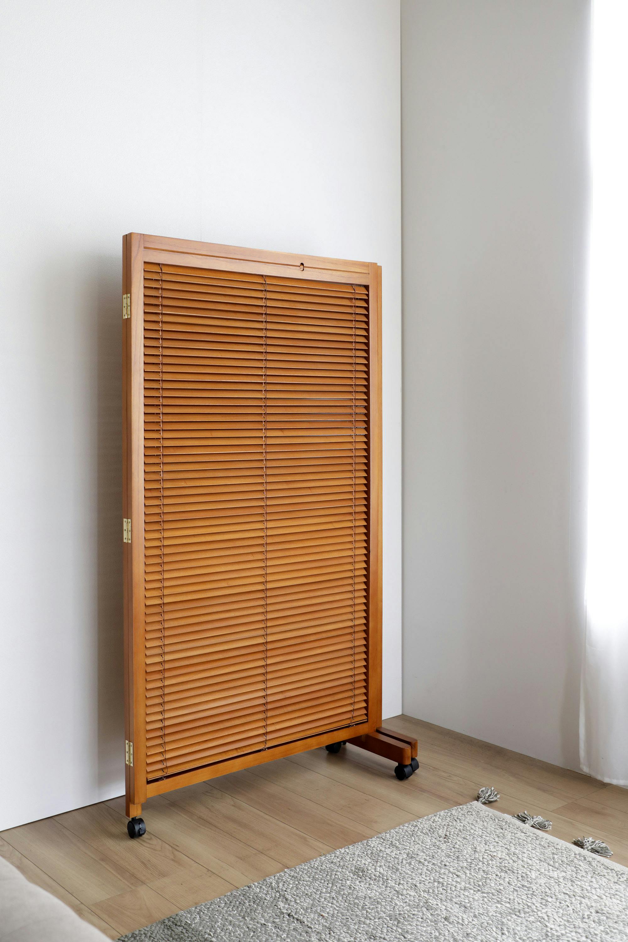 UTILITY JP-LB2(MBR) 衝立2連 ミディアムブラウン 間仕切り 衝立