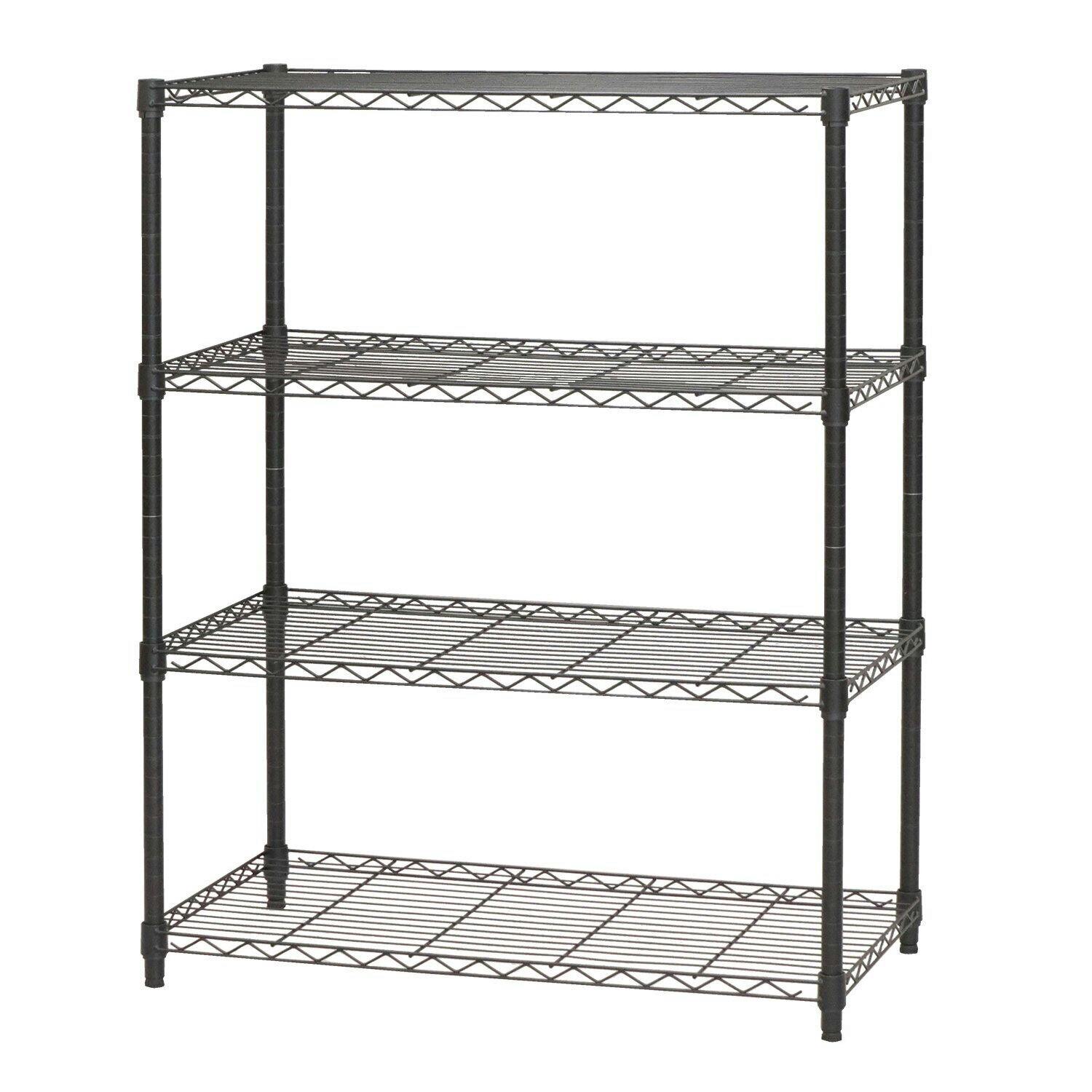 AIS エイアイエス スチールラック4段9012 メタルラック ワイヤーラック