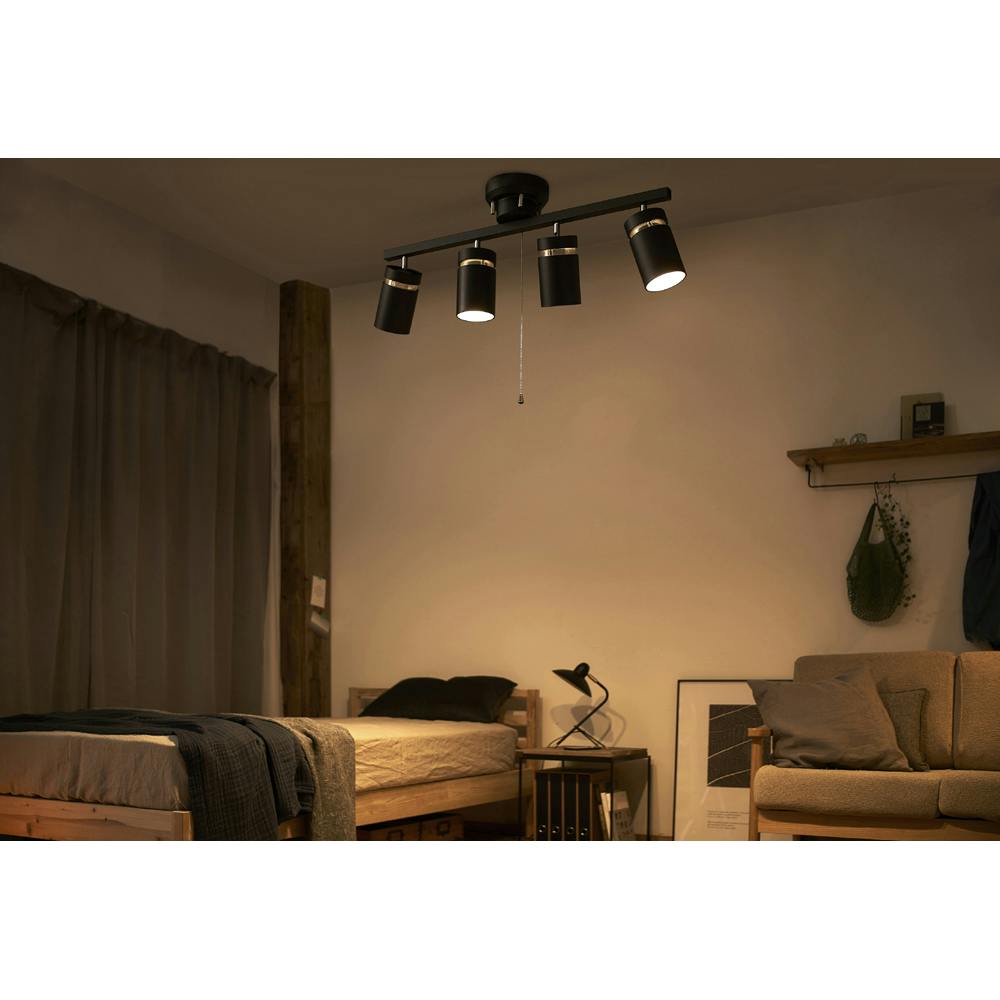 アイリスオーヤマ 4灯シーリングライト ストレート形 CE4LA-22SS-MB