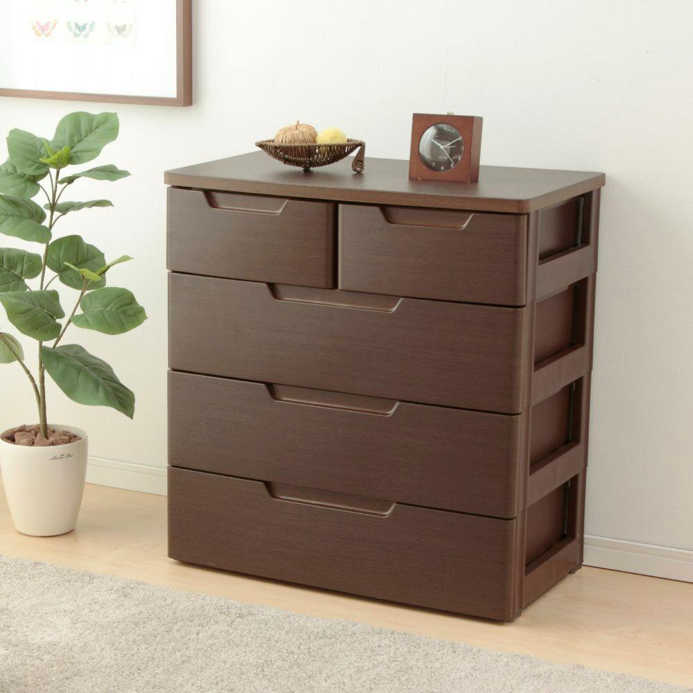 アイリスオーヤマ MUチェスト MU-7232 木目ブラウン リビング 衣類